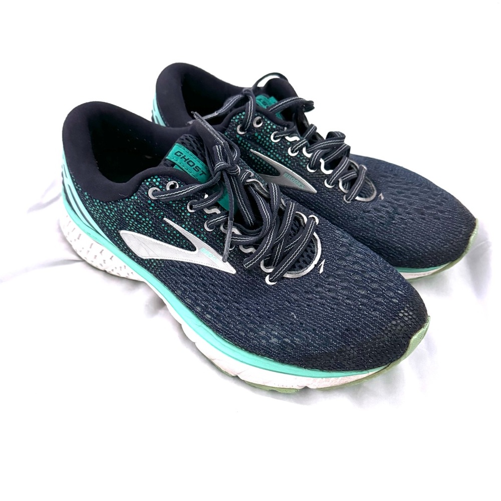 Brooks Womens Ghost 11 1202771D493 Blue Running Shoes Sneakers Size 8